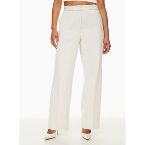 BABATON Agency Pant Crop Pleated Trouser Straight Leg Matte Pearl Straight Leg